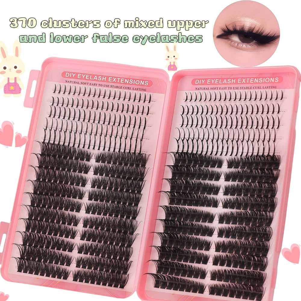 Eyelash Extension Single Lash - DIY Cluster Lashes Single Clump Dense