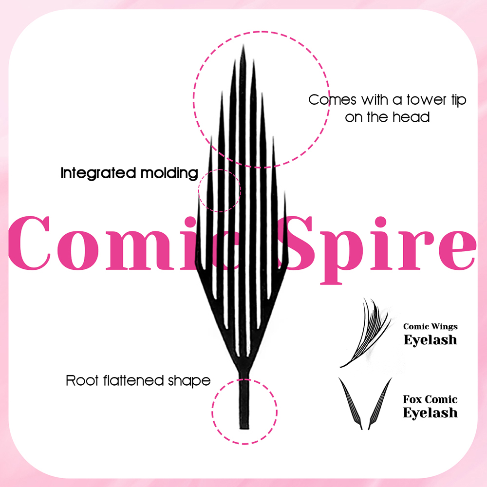 MASSCAKU Fox Comic Spire Lash  - đánh giá và giá Eyelash Extension Fox Eye
