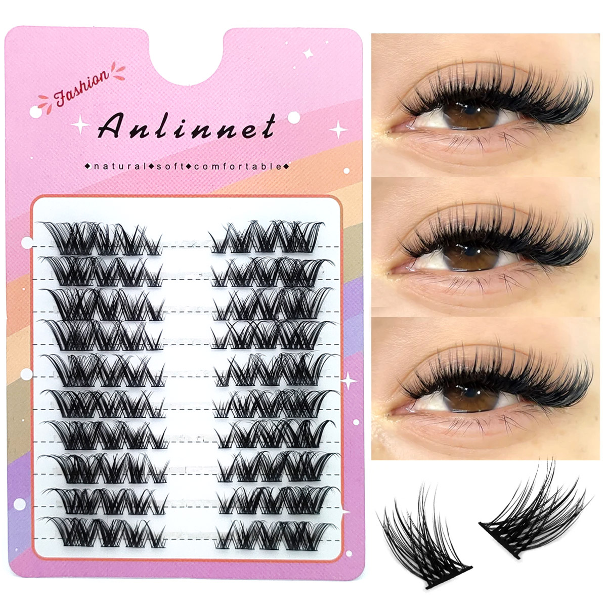 Fox False Eyelashes 1 box 80 B - đánh giá và giá Eyelash Extension Fox Eye