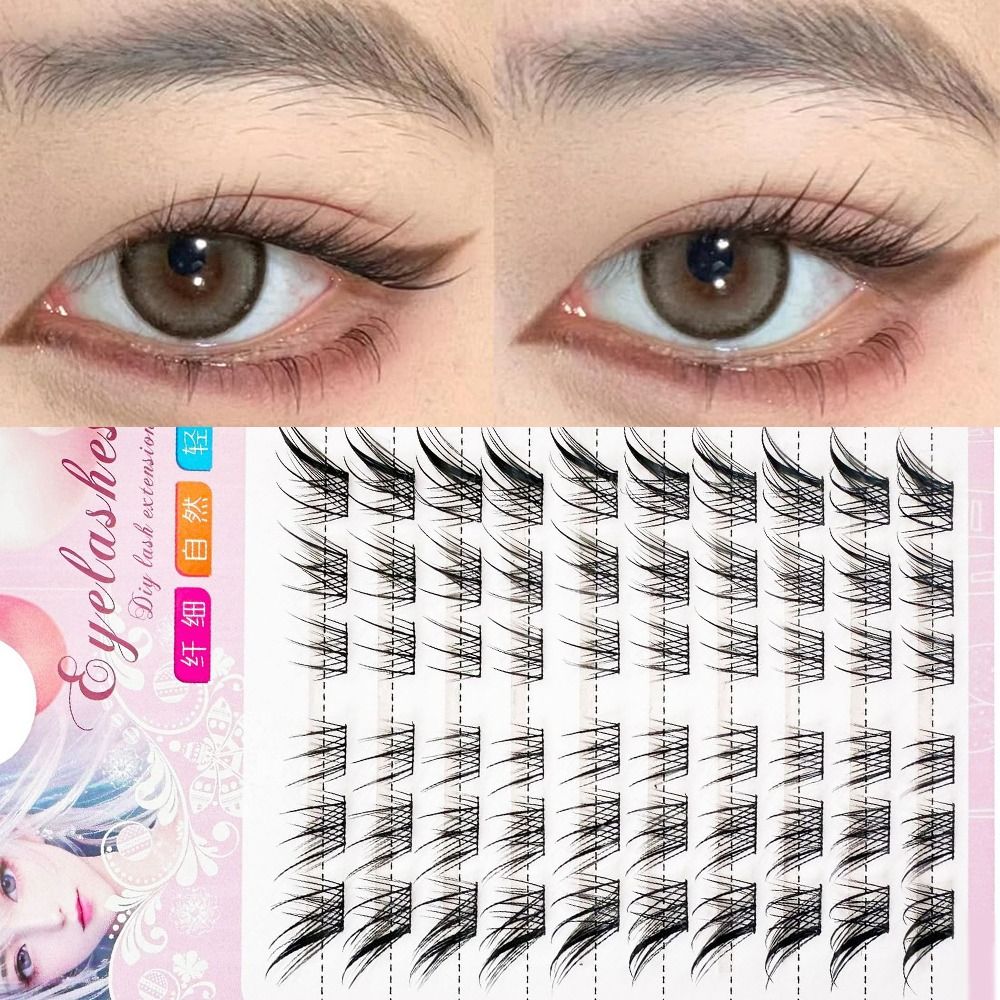 3D Cat Eye Clusters Lashes Man - đánh giá và giá Eyelash Extension Fox Eye