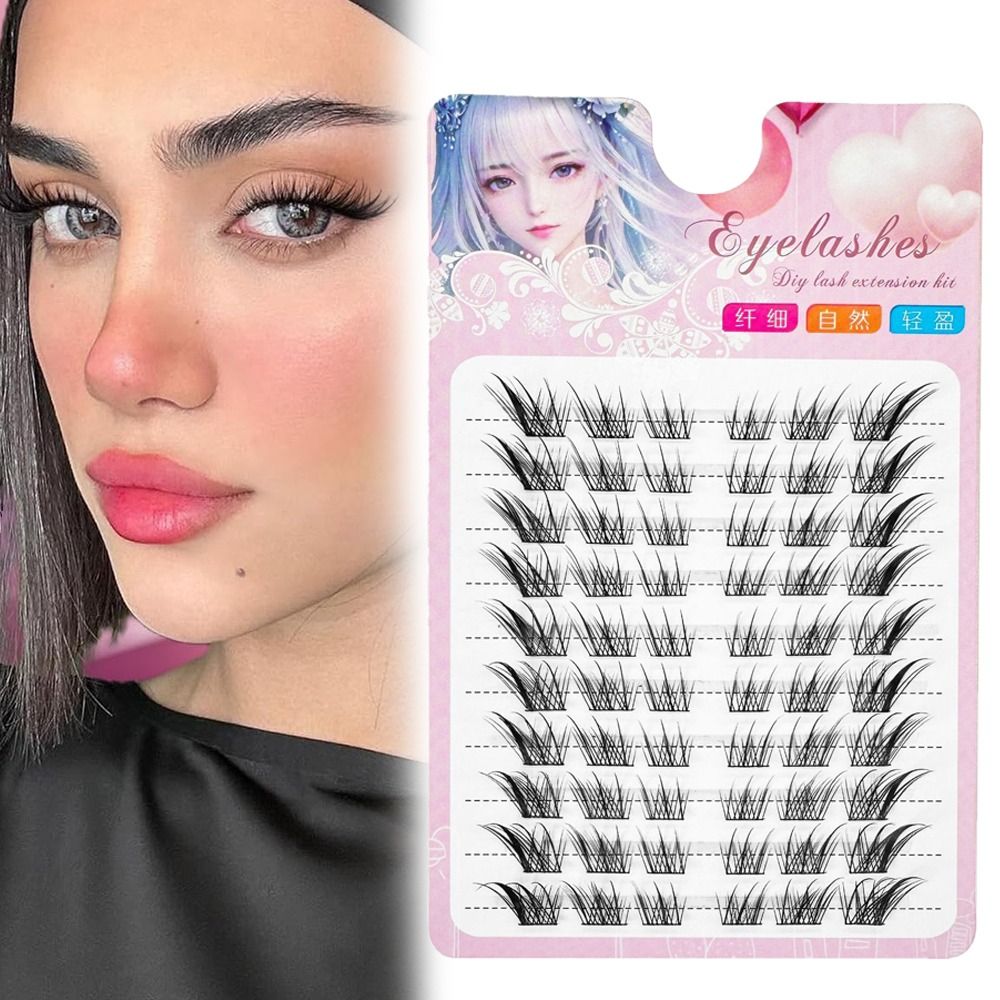 3D Cat Eye Clusters Lashes Man - đánh giá và giá Eyelash Extension Fox Eye