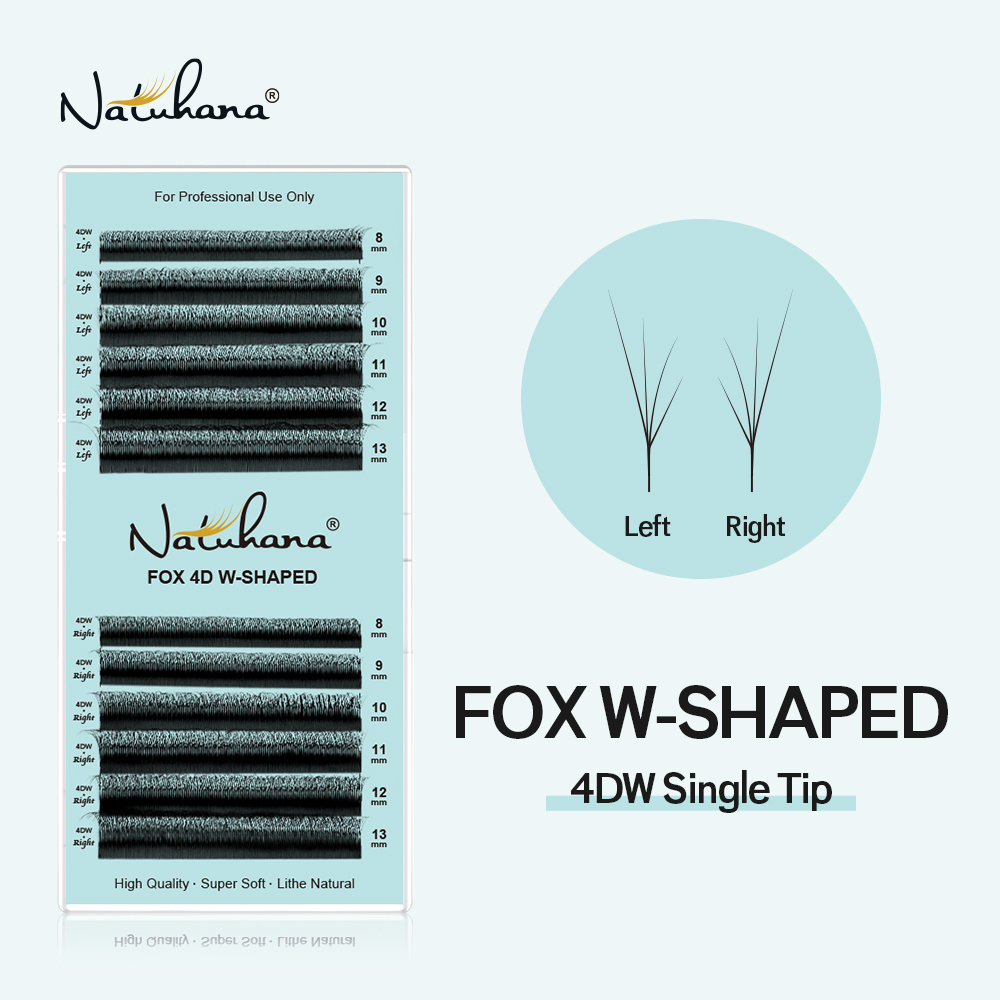 NATUHANA Fox 4D W Shape Eyelas - đánh giá và giá Eyelash Extension Fox Eye