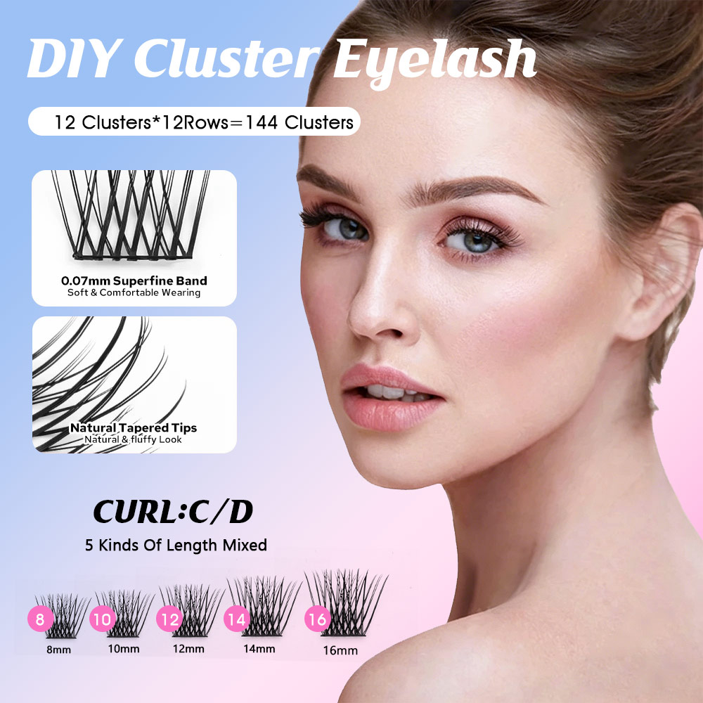 144 Large Capacity YUANZHIJIE  - đánh giá và giá Eyelash Extension Single Lash