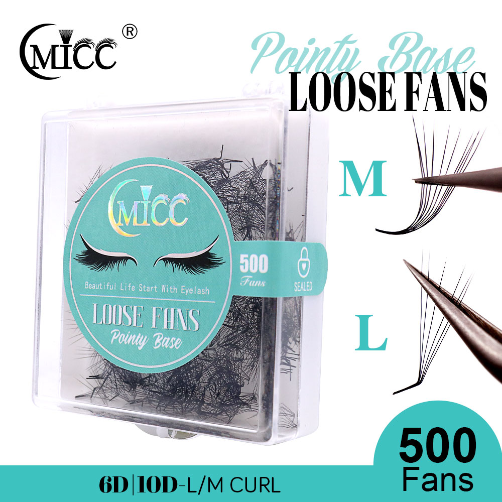 500 Fans 6D 6mm 10D M L Specia - đánh giá và giá Eyelash Extension Fox Eye