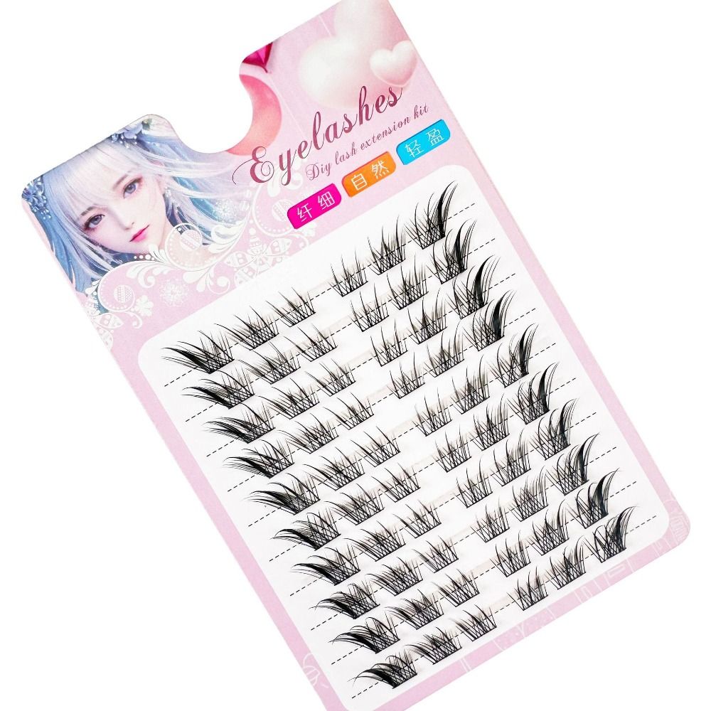 Women Beauty 3D Cat Eye Cluste - đánh giá và giá Eyelash Extension Fox Eye